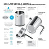 Grosche Milano Stella Aroma Çelik Moka Pot Gümüş 4 Cup